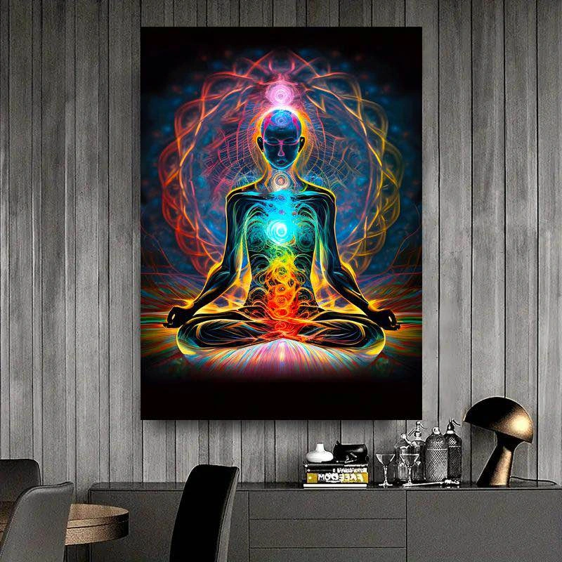 Canvas Wall Art - Ganapati Ganesh, 7 Chakras - photo 3