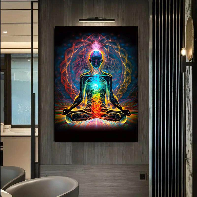 Canvas Wall Art - Ganapati Ganesh, 7 Chakras - photo 4