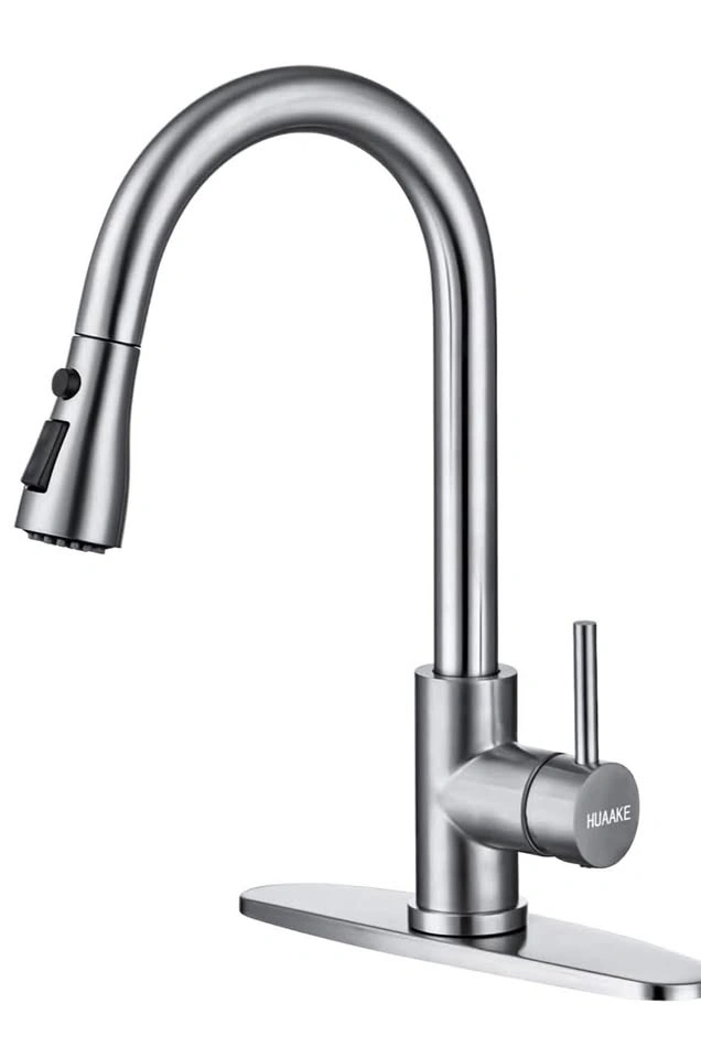 Pull Out Kitchen Faucet - Heavy Duty, Single/3 Hole