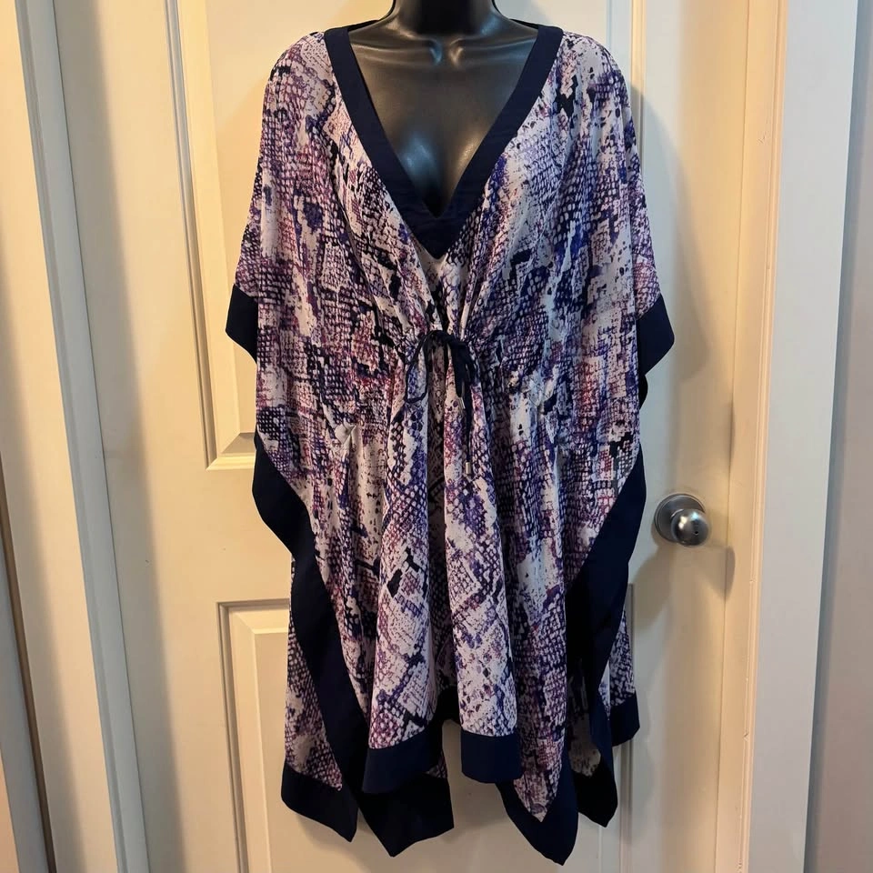 Calvin Klein Snake Print Kaftan Coverup L/XL - photo 2