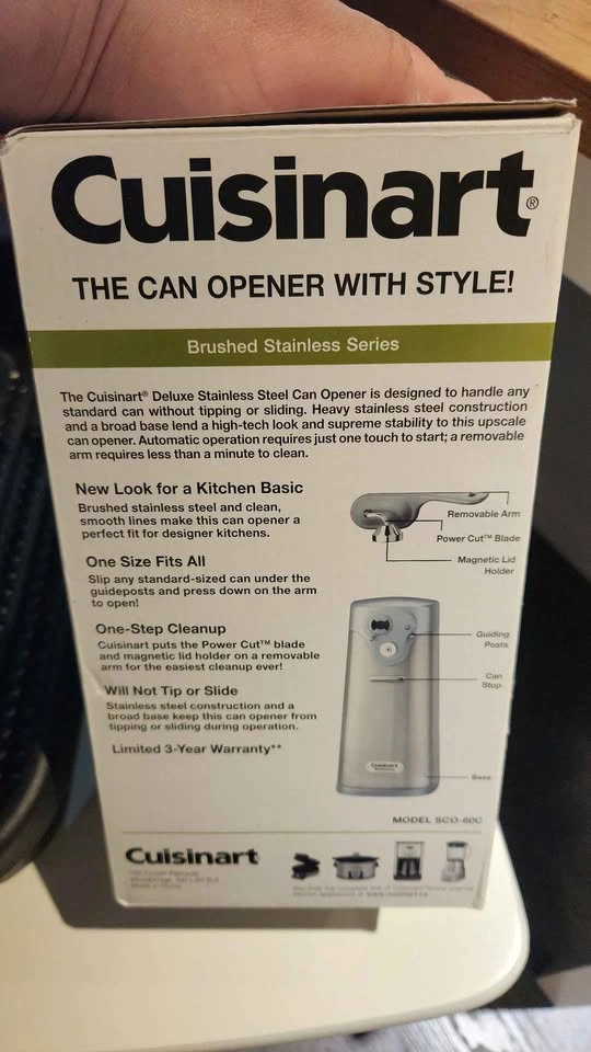 Cuisinart Deluxe Stainless Steel Can Opener ($40 OBO) - photo 2