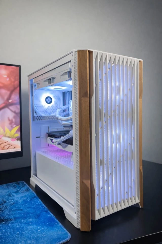 Wood Trim White PC 🪵• RTX 5070 • 7800X3D - photo 4
