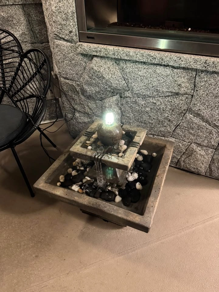 Tiered Water Fountain with Light - photo 2