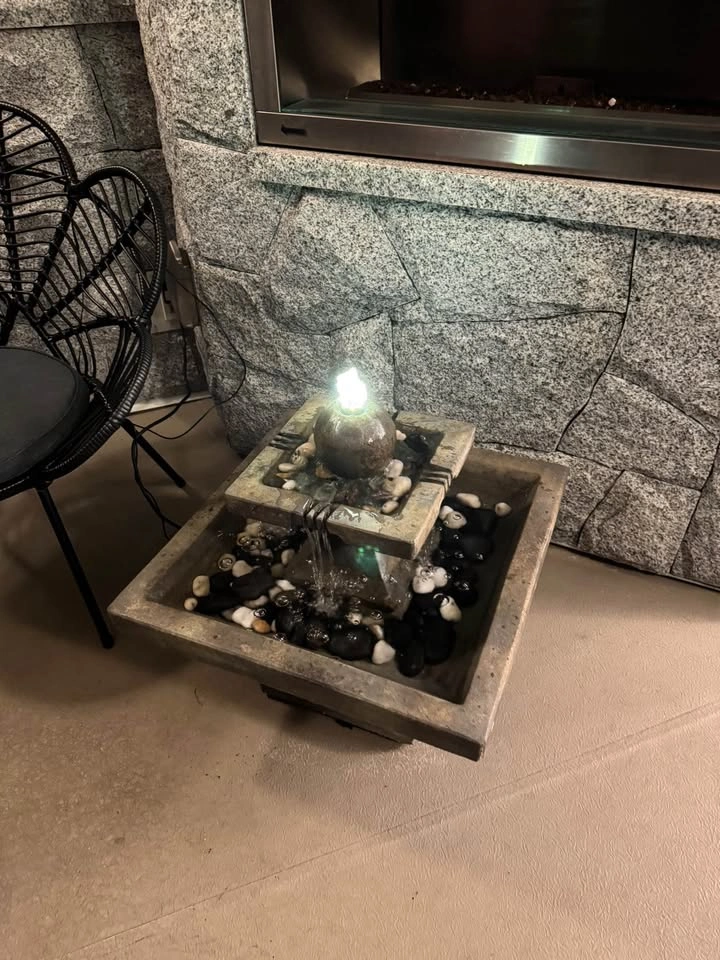 Tiered Water Fountain with Light - photo 3