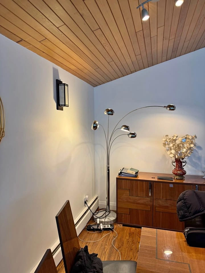 Modern Chrome Arc Floor Lamp