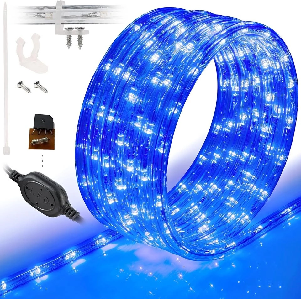 10ft LED Outside Rope Lights - Blue - BRAND NEW