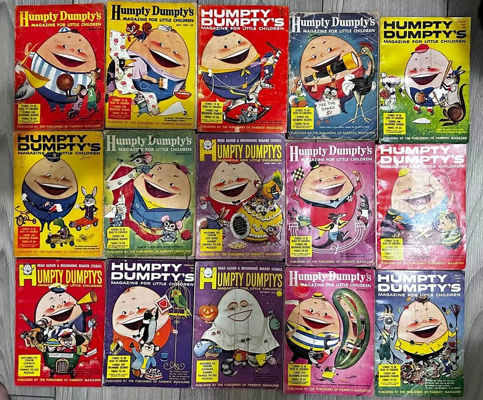 Rare 1958-1960 Humpty Dumpty Magazine Lot