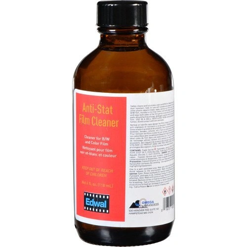 Edwal Anti-Stat Film Cleaner, 4 Oz Bottle
