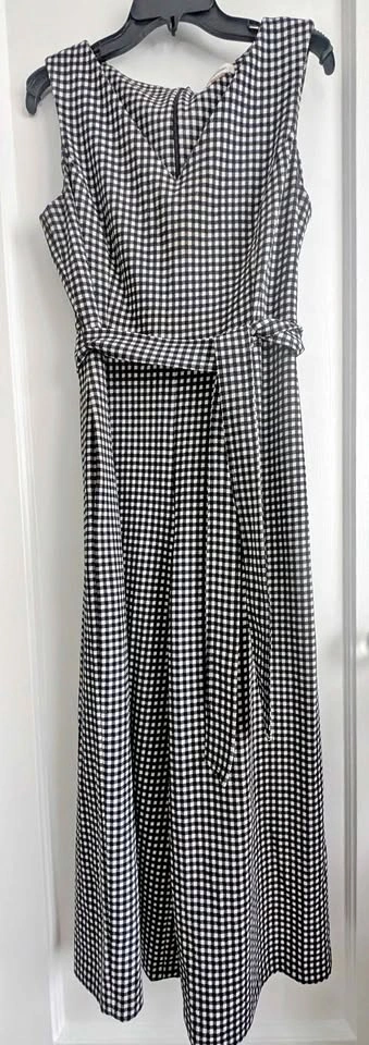 Calvin Klein Houndstooth Jumpsuit Size 10