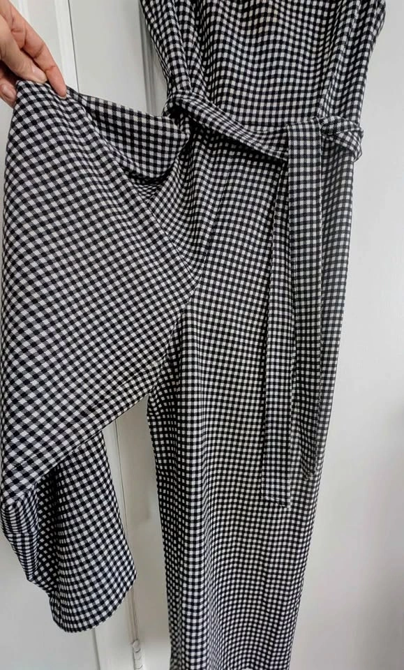 Calvin Klein Houndstooth Jumpsuit Size 10 - photo 2