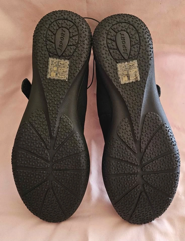 BNIB J SPORT Black Mary Jane Flats Shoes 10M Memory Foam - photo 2