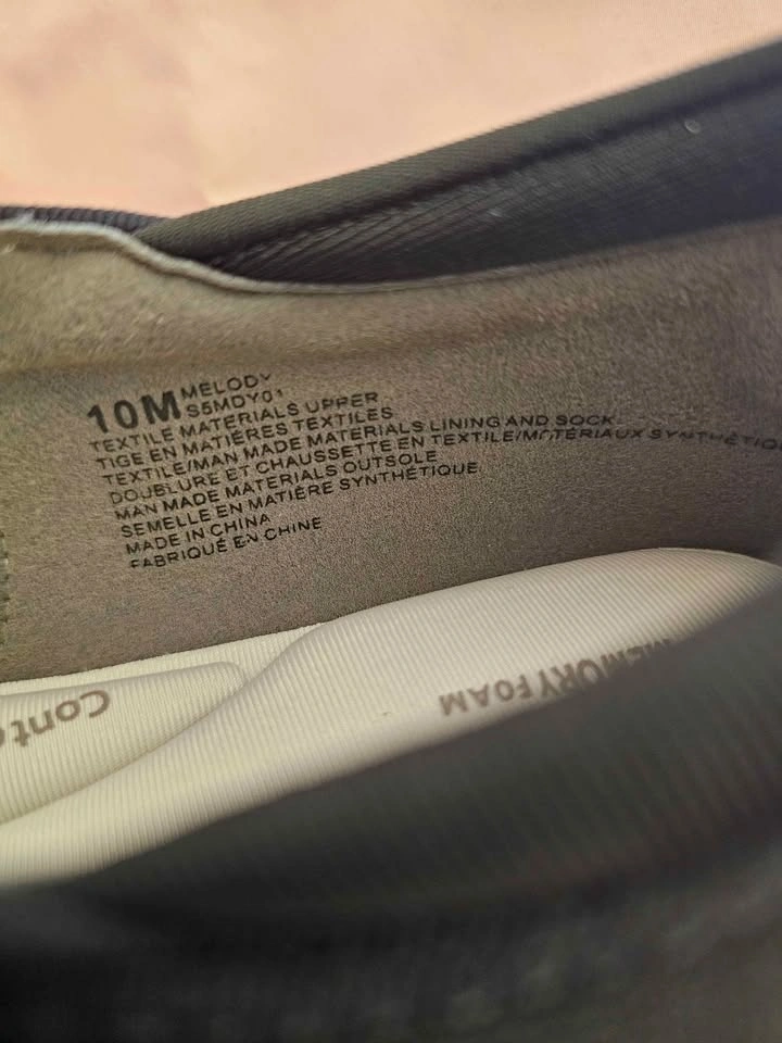 BNIB J SPORT Black Mary Jane Flats Shoes 10M Memory Foam - photo 3