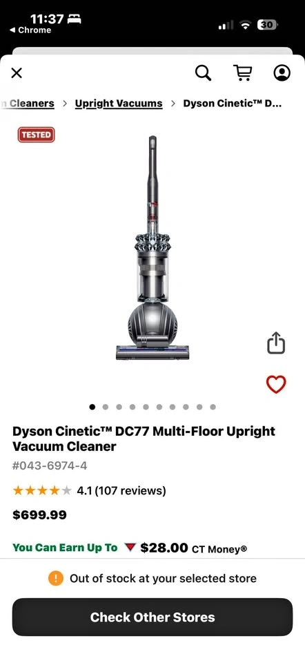 Dyson DC77 Vacuum Cleaner