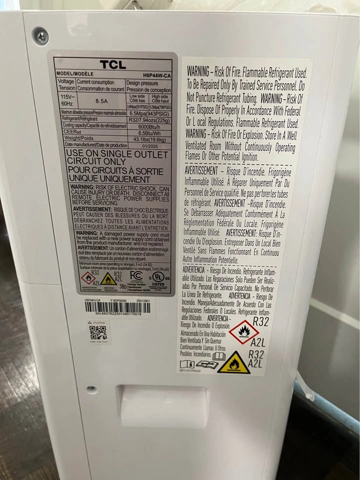 TCL Smart Portable AC, Fan & Dehumidifier - 6000 BTU - photo 2