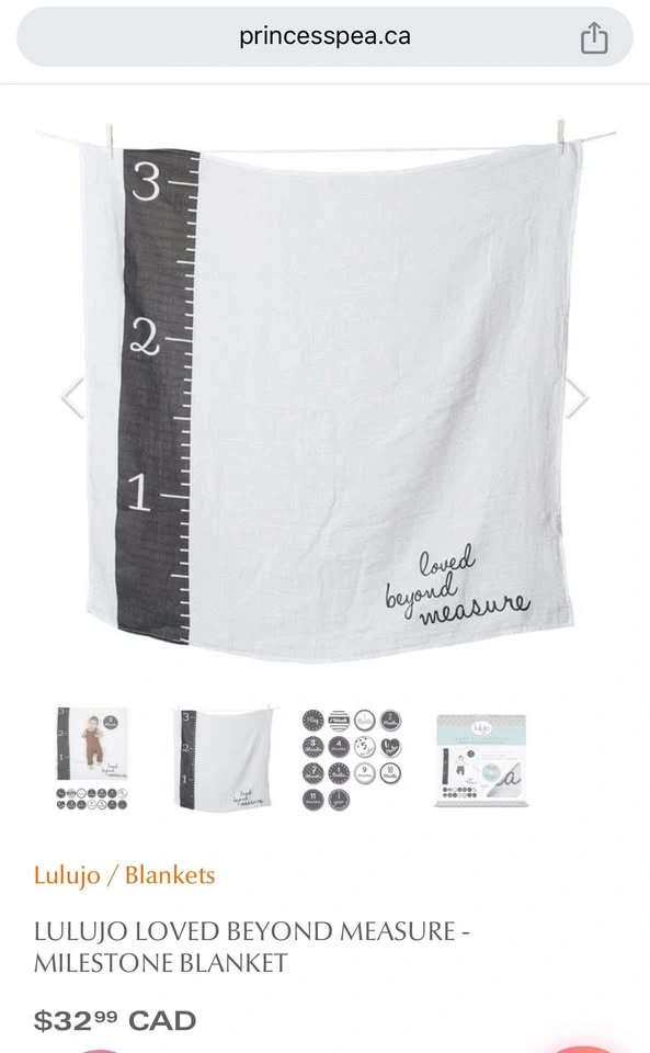 LULOJO LOVED BEYOND MEASURE - MILESTONE BLANKET - photo 5