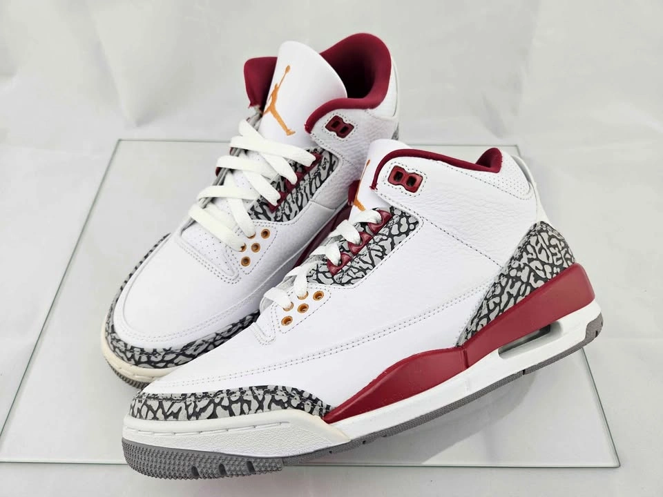 Jordan 3 Retro Cardinal Red Size 7.5 Men's / 9 Women's