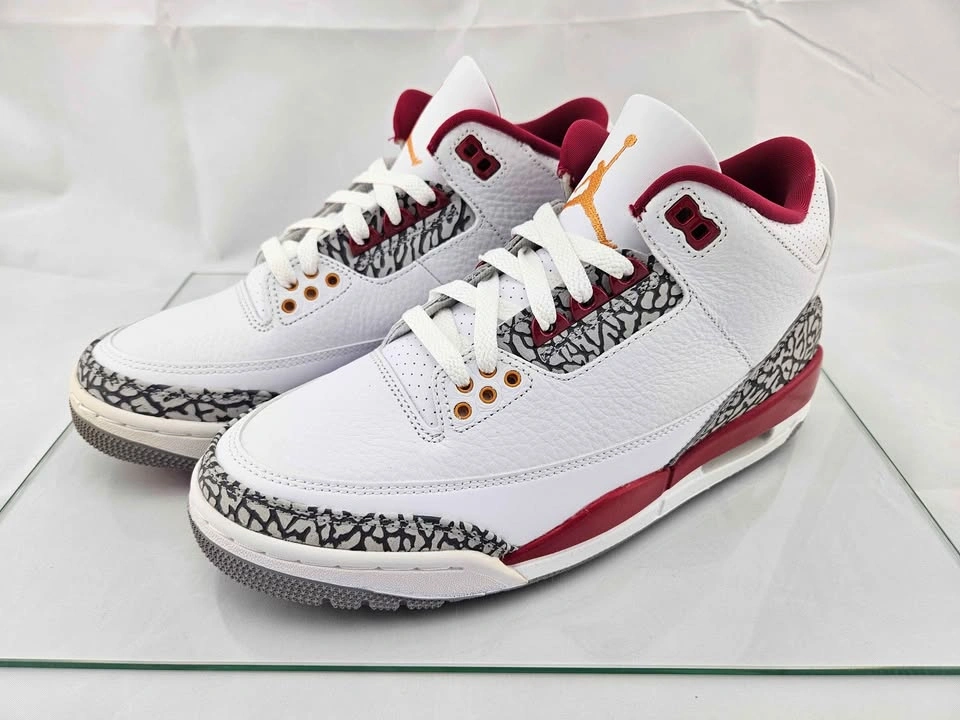 Jordan 3 Retro Cardinal Red Size 7.5 Men's / 9 Women's - photo 2