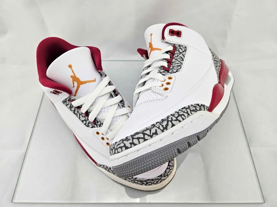 Jordan 3 Retro Cardinal Red Size 7.5 Men's / 9 Women's - photo 4
