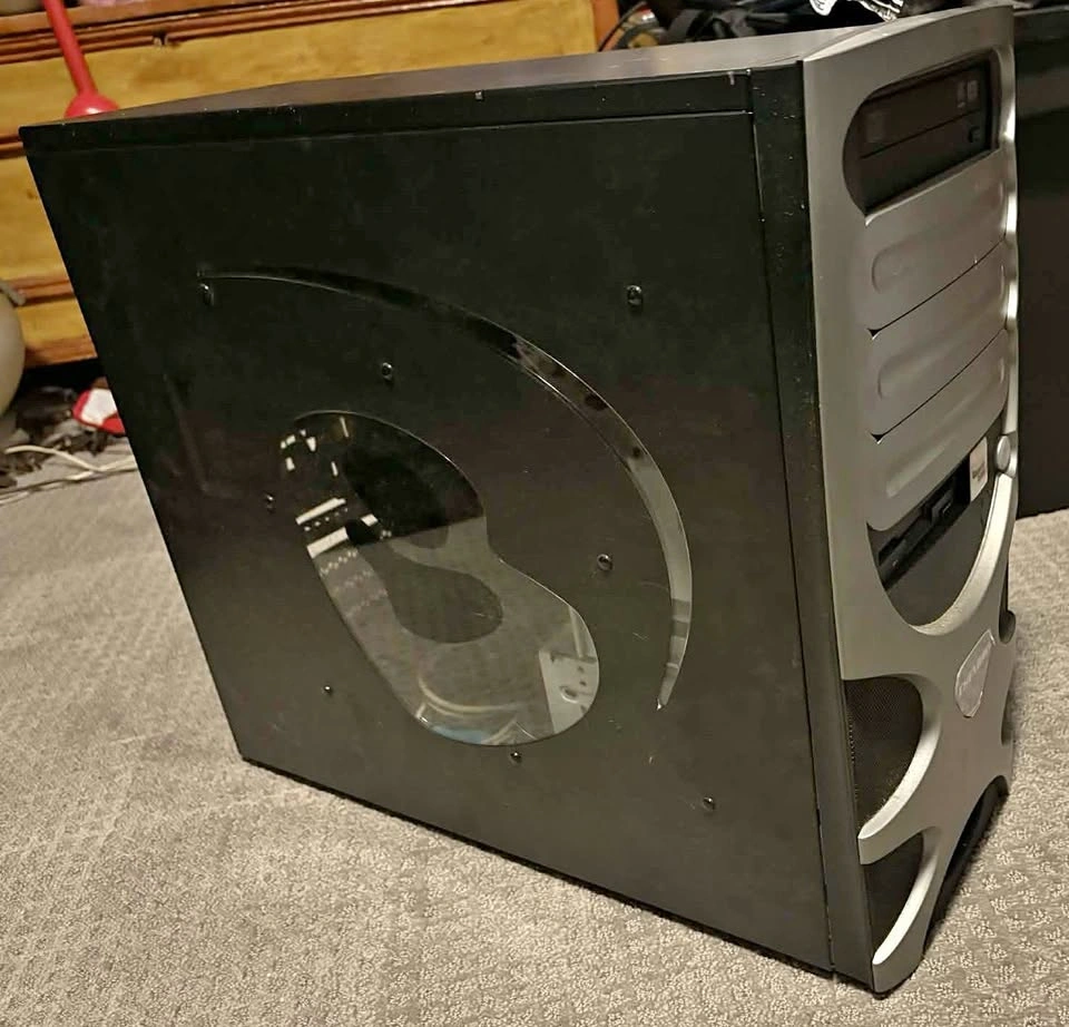 PC Case, Monitor, and Components