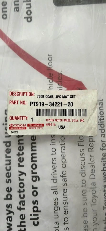 2022 Toyota Tundra Carpet Floor Mats - photo 4