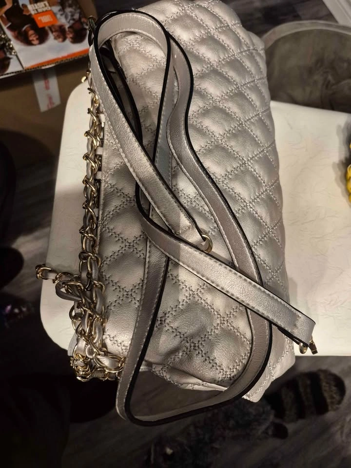 Soft Silver Purse, New with Crossbody Strap - photo 4