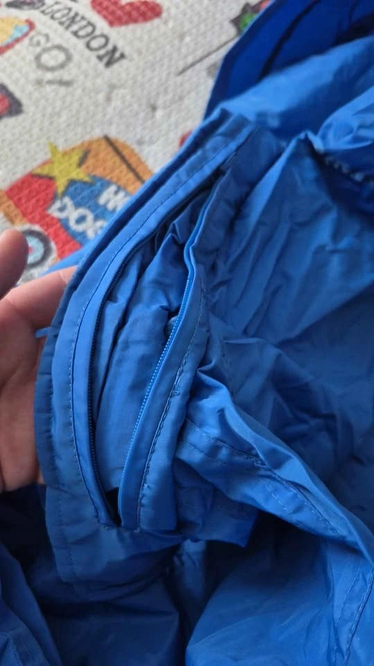VINTAGE Eddie Bauer Jacket - Large Blue Packable Windbreaker - photo 4