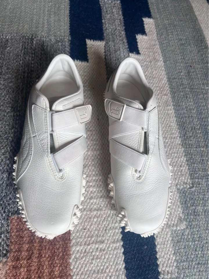 Puma White Leather Mostro Sneakers Size 7 - photo 2