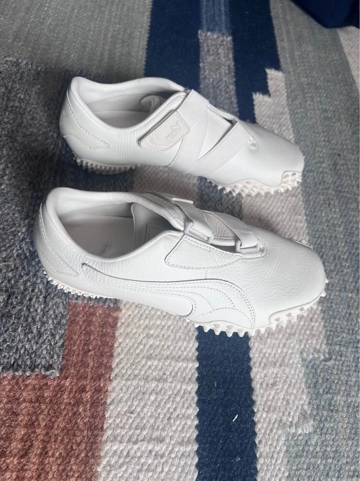 Puma White Leather Mostro Sneakers Size 7 - photo 3