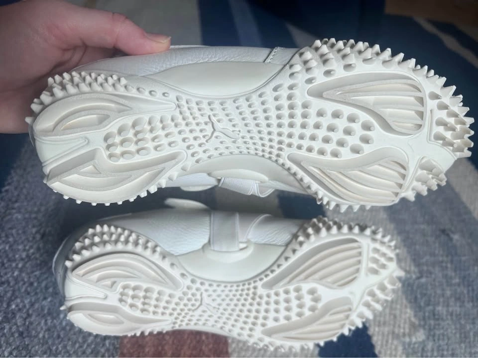 Puma White Leather Mostro Sneakers Size 7 - photo 4