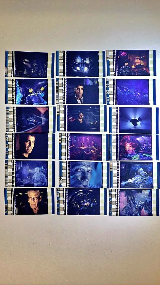 Batman & Robin 1997 Original 35mm Film Cells Bundle