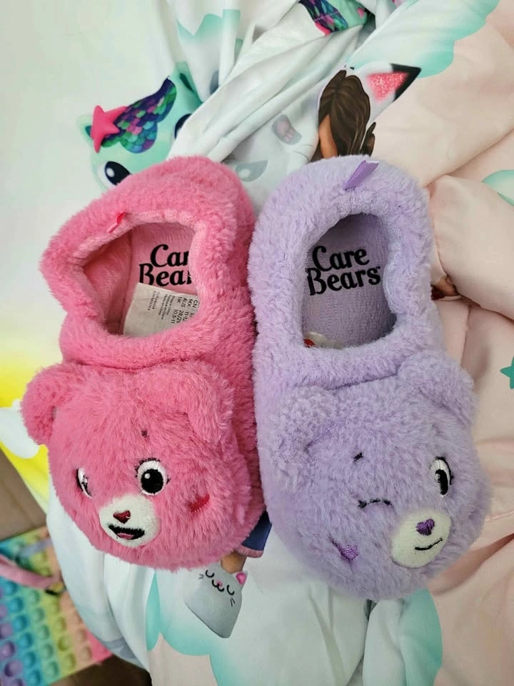 Care Bears Slippers Size 11-12 Toddler