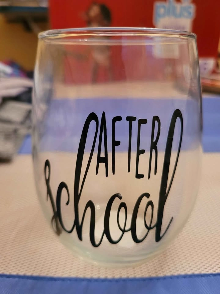 "Before School" Coffee Mug, "After School" Wine Glass - photo 2