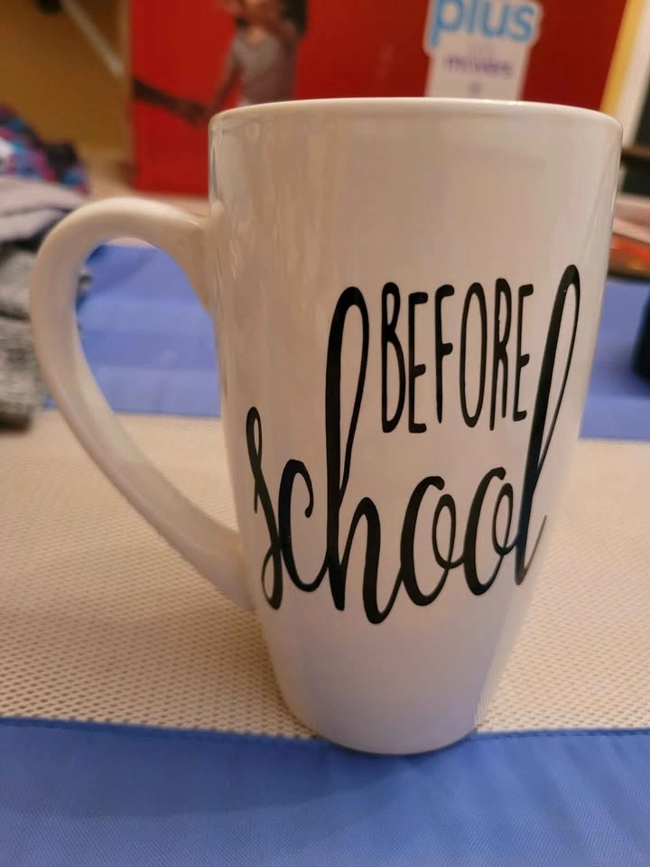 "Before School" Coffee Mug, "After School" Wine Glass - photo 3