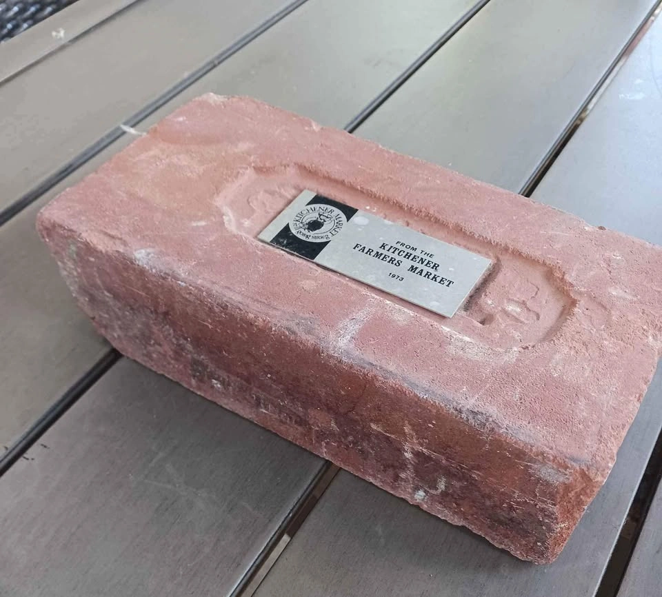 Kitchener Framers Market Memorial Brick with Plaque - photo 4