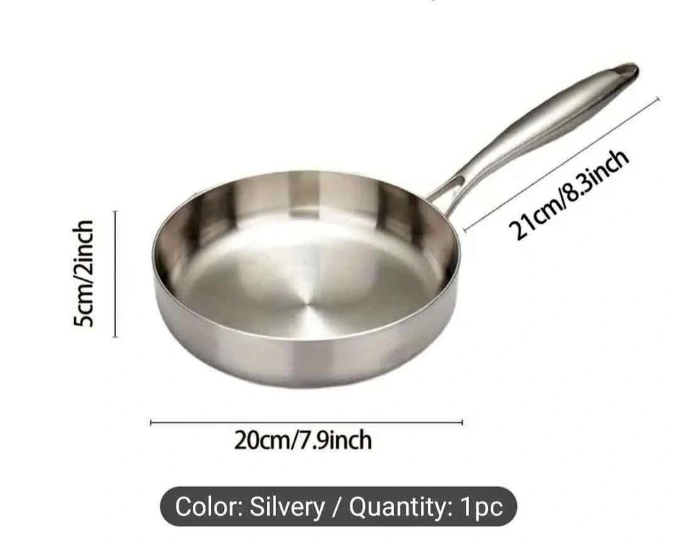 Brand new tri ply 8 Inch heavy weight stainless steel fry pan