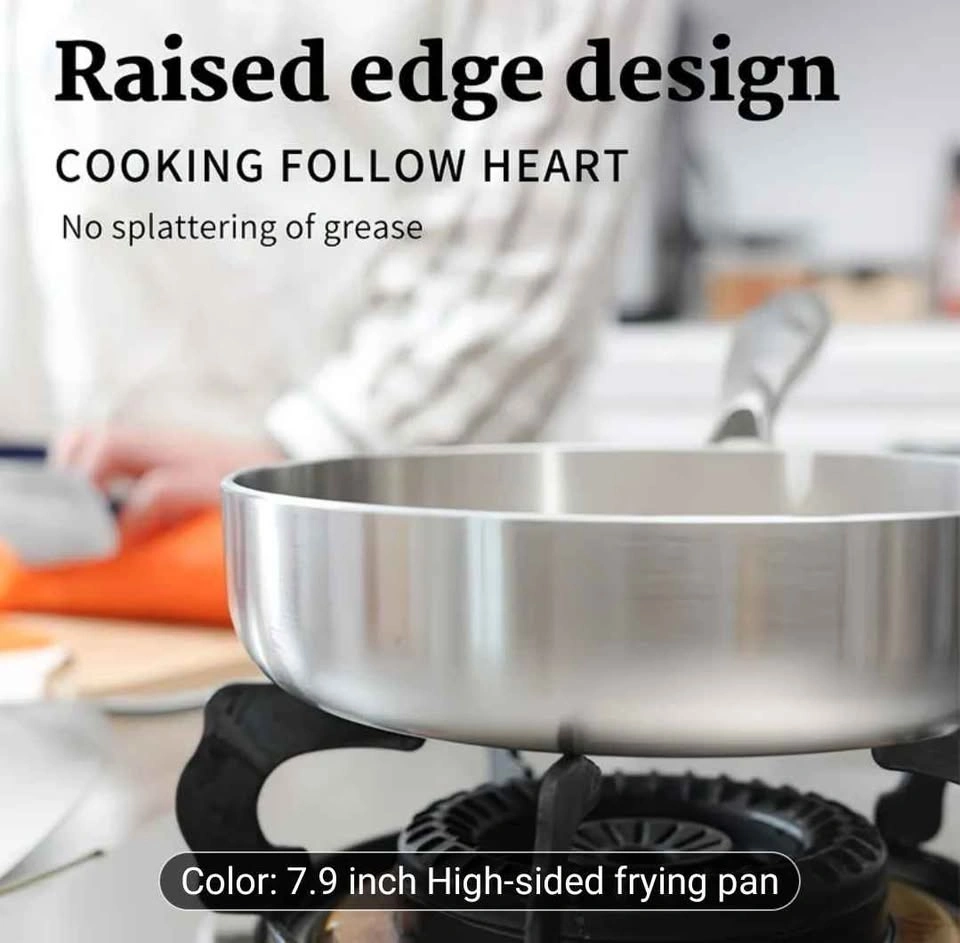 Brand new tri ply 8 Inch heavy weight stainless steel fry pan - photo 4
