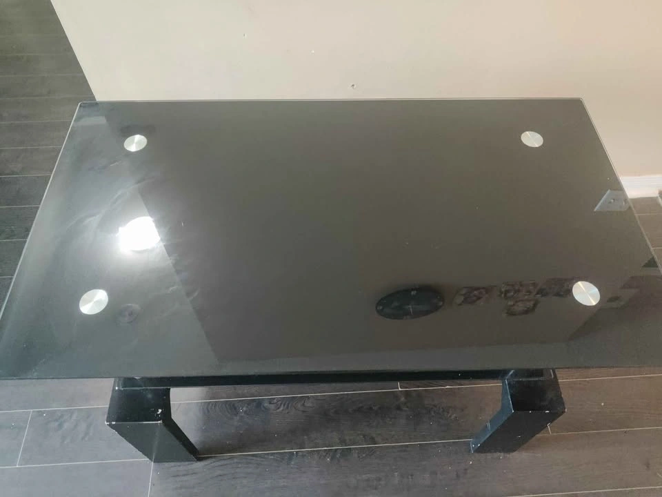 Used good condition glass top table for living room - photo 3