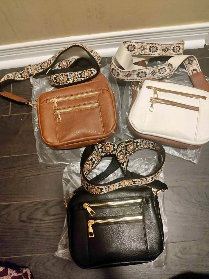 Brand new multiple compartments small stylish square crossbody b