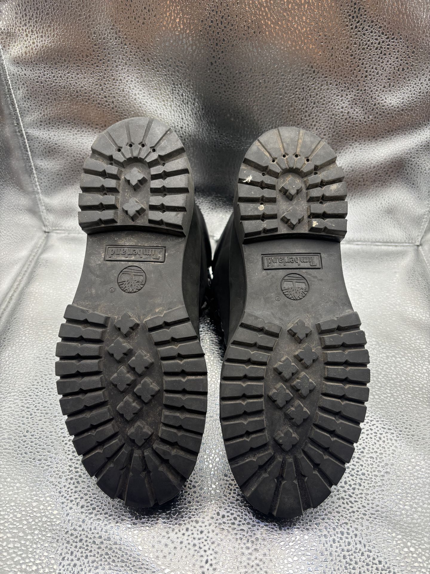 All black timberland boots - photo 3