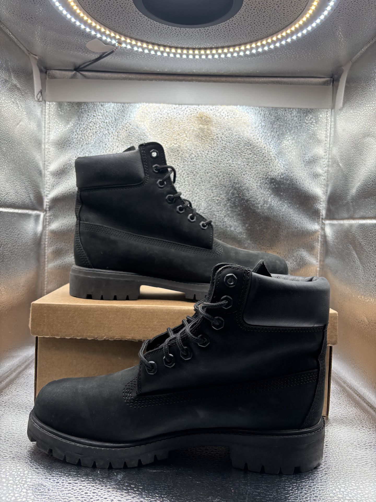All black timberland boots - photo 5