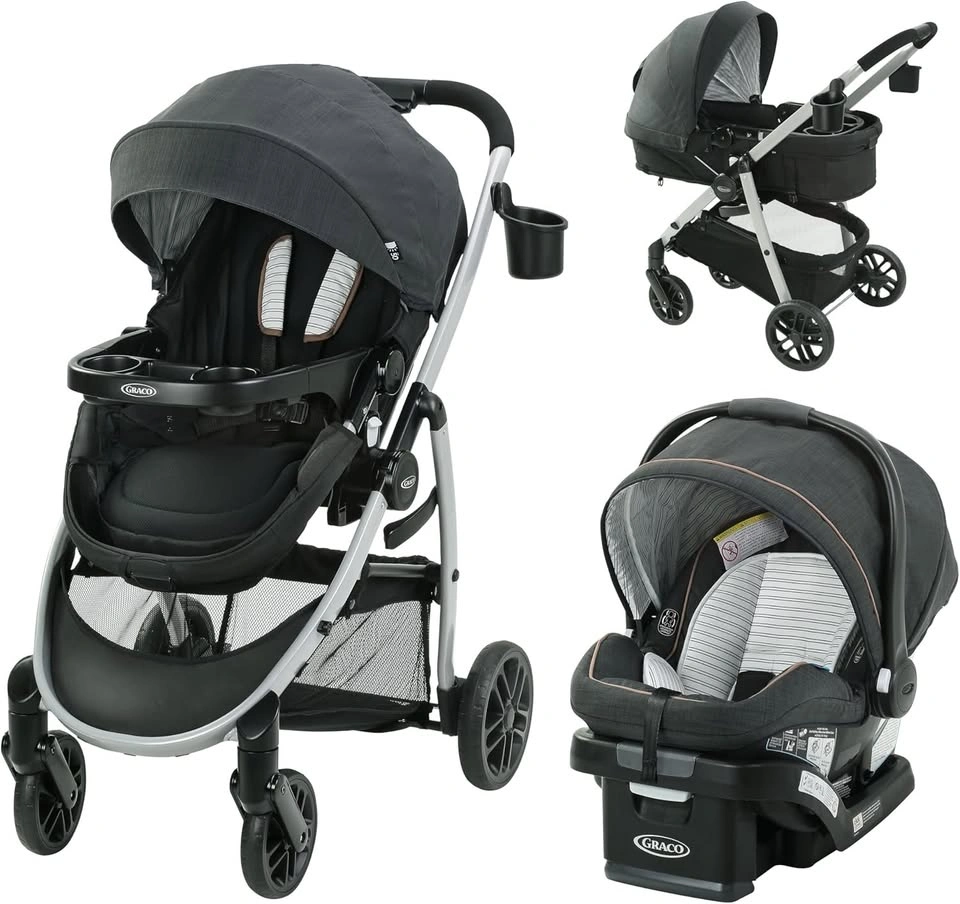 Grecco Car seat+Stroller Combo and portable bedside bassinet - photo 2