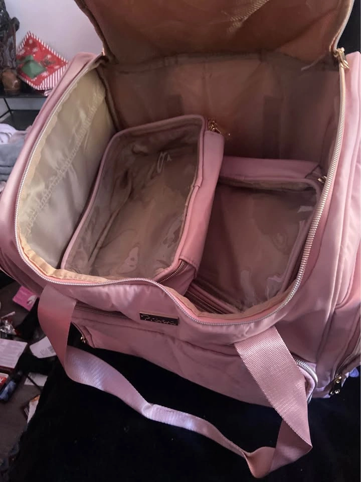 Pink Prokwa Rolling Makeup Case Artist Travel Bag - photo 4
