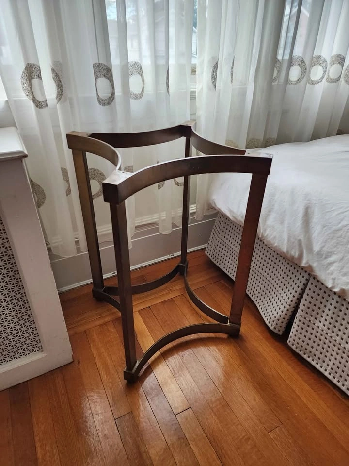 Bronze Table Base and Glass Top - photo 3