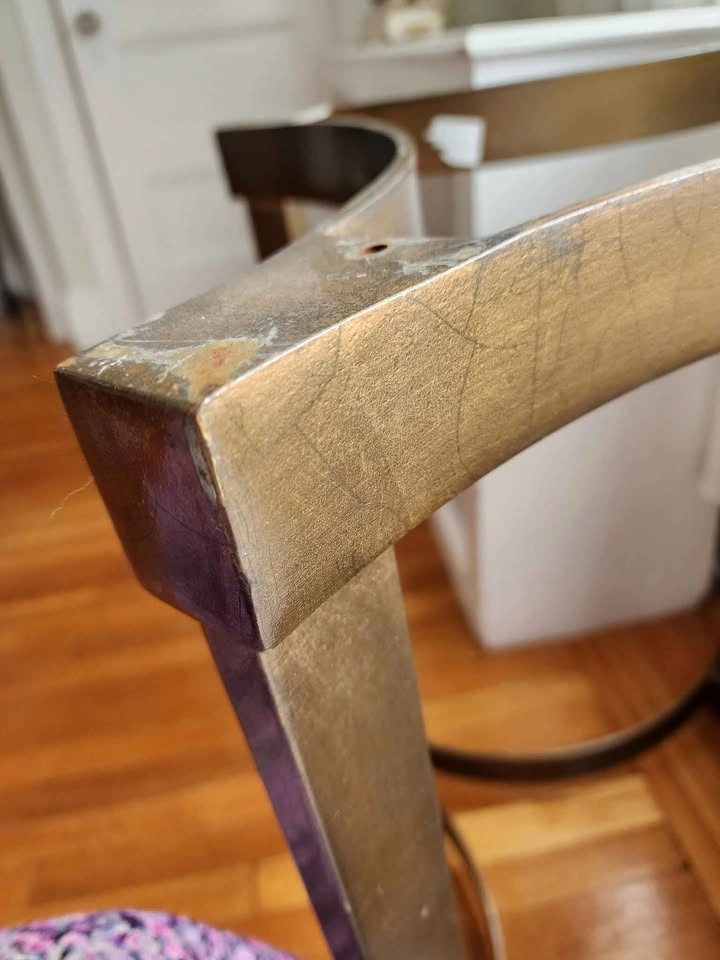 Bronze Table Base and Glass Top - photo 5