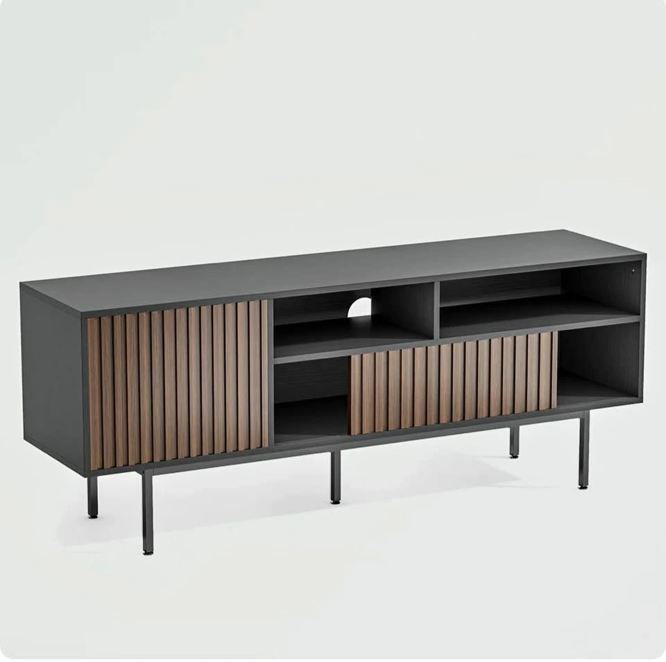 Mid century-inspired TV stand