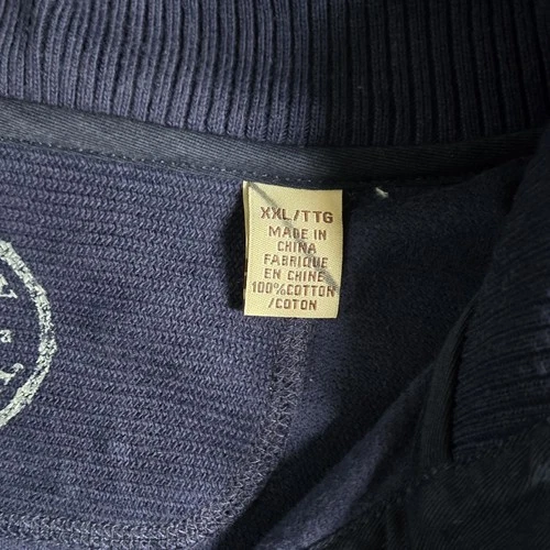 Tommy Bahama Men's XXL Blue Cotton Ribbed Henley Sweater - photo 4