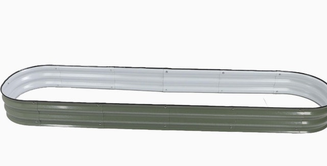 Galvanized Metal Raised Garden Bed Kit - Green