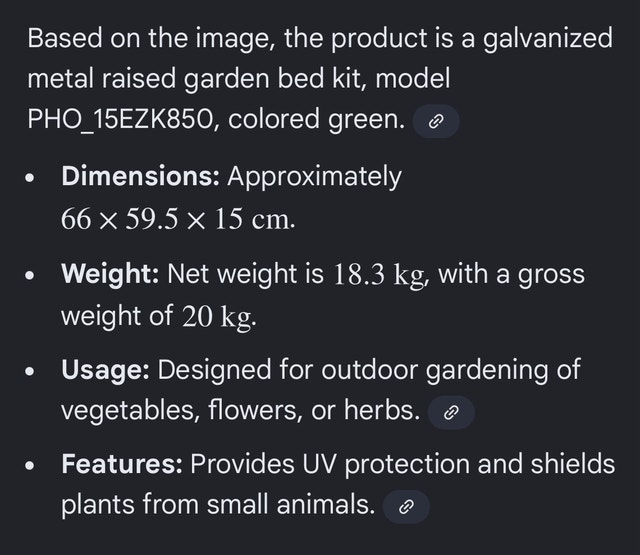 Galvanized Metal Raised Garden Bed Kit - Green - photo 3
