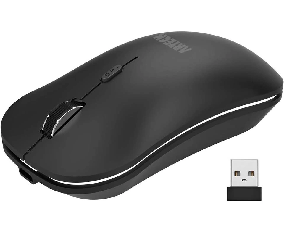 Arteck 2.4G Wireless Mouse - Black