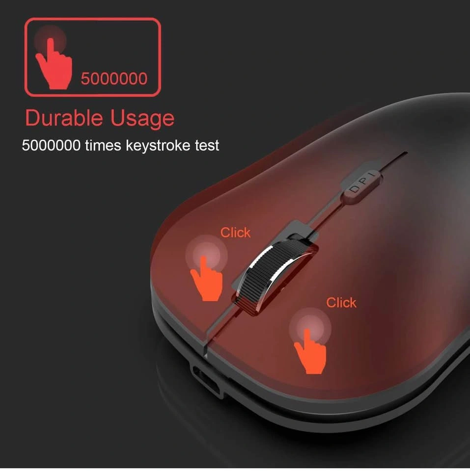 Arteck 2.4G Wireless Mouse - Black - photo 3
